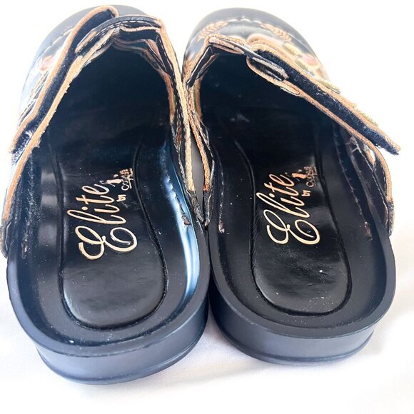 Corkys Elite Heidi Hand-painted Leather Mules Sandal Bump Toe Womens - Picture 7 of 12